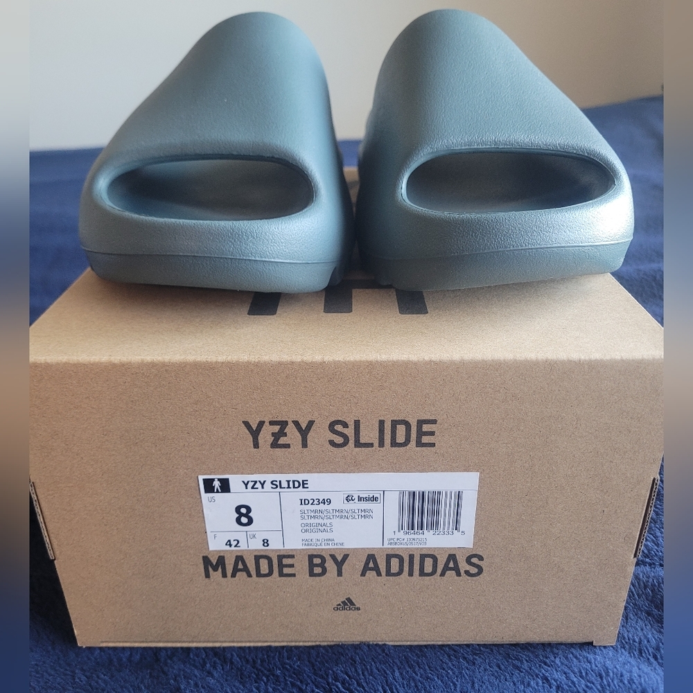 Yezzy slides slate marine